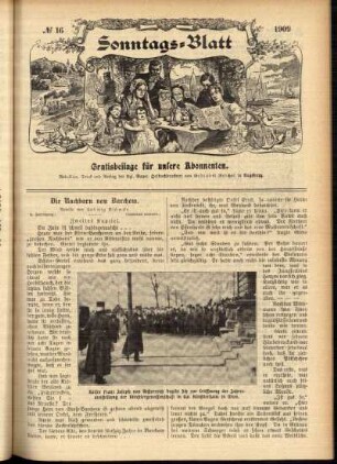 Ausgabe vom Sonntag, den 18. April 1909.