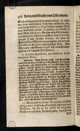 366-374, I) Zwischen Franckreich und Russland ist kein ...