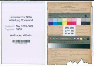 Entnazifizierung Wilhelm Wallbaum , geb. 18.07.1902 (Bahnsekretaer)