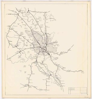 S-Bahn Köln Schinkelwettbewerb 1970: Köln und Umgebung: Streckenplan