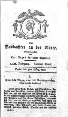 9. Stueck, 3. Maerz 1823