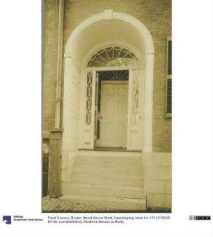 Boston, Mount Vernon Street, Hauseingang