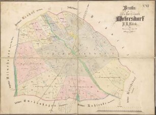 N° VI; Brouillou von der hof: u. Dorf: feldmark Petersdorf. D. A. Ribnitz