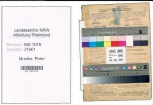 Entnazifizierung Peter Mueller , geb. 28.08.1897 (Stadtsekretaer)