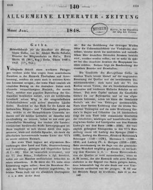 Schulze, A. M.: Heimathskunde für die Bewohner des Herzogthums Gotha. Gotha: Gläser 1846-47