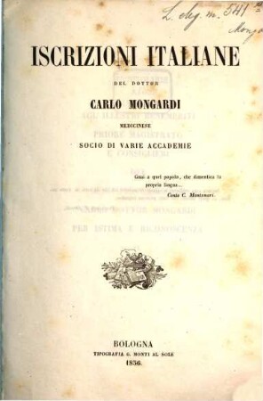 Iscrizioni italiane
