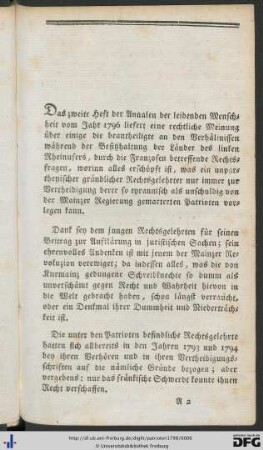 Antwort der Mainzer mishandelten Patrioten.