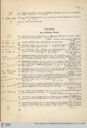 Silber (Nr. 880-924)