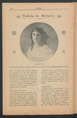 [Retrato de] Sta. Amalia Pecci