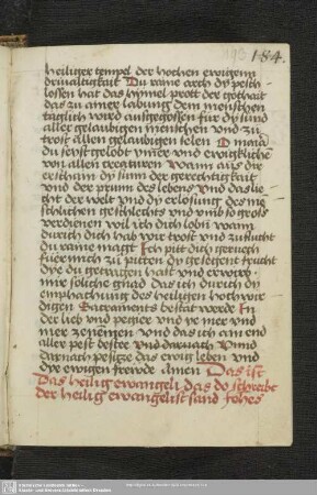 S. 193-195: Anfang des Johannes-Evangeliums (Io 1,1-14), dt.