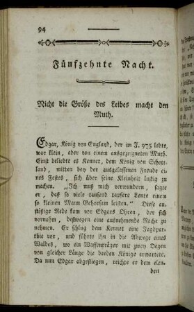 Fünfzehnte Nacht.