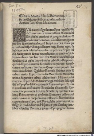 Oratio pro Britonoriensibus ad Alexandrum VI.