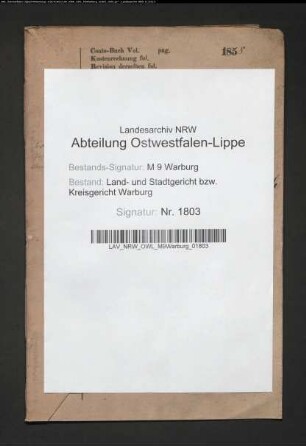 Erblasser: Thöne, (Witwe):