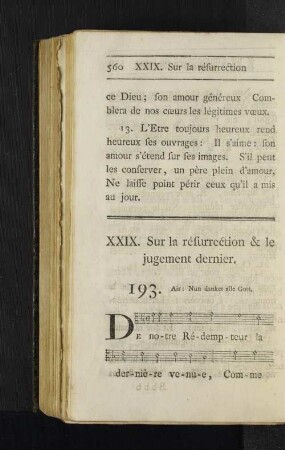XXIX. Sur la résurrection & le jugement dernier.