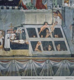 Das Himmlische Jerusalem, die Werke der Barmherzigkeit, die Auferstehung der Toten und die Hölle : Die Werke der Barmherzigkeit