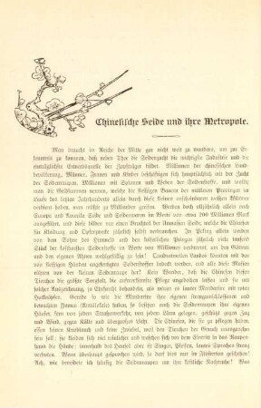 Chinesische Seide und ihre Metropole