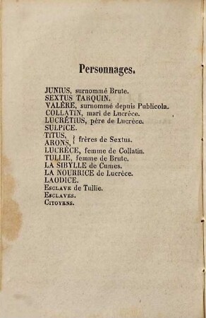 Lucrèce : tragédie en cinq actes et en vers
