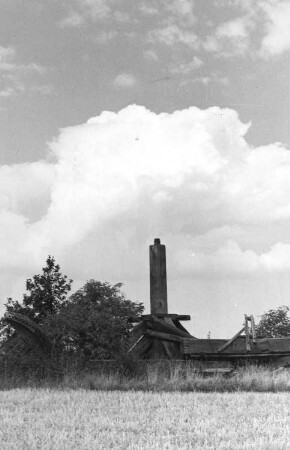 Wermsdorf-Mahlis. Windmühlenberg, Reste der Bockmühle