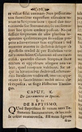178-188, § I. De Baptismo. Quod Baptismus sit verum ...