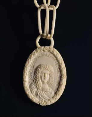 Kette mit Bildnis des Kurprinzen Johann Georg (III.) von Sachsen