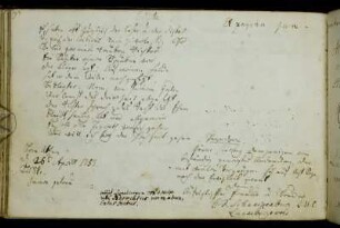 G. Friedrich Schnackenburg. Göttingen, 26.4.1753.