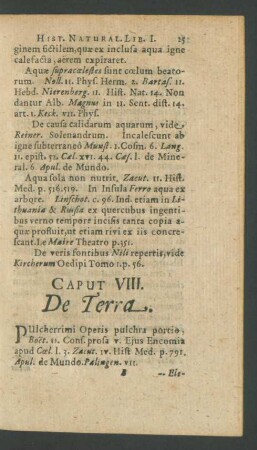 Caput VIII. De Terra.