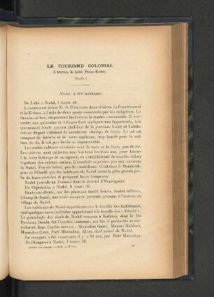 Le tourisme colonial