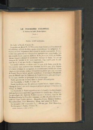 Le tourisme colonial