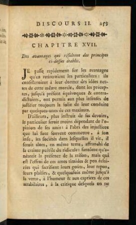253-266, Chapitre XVII. Des avantages qui résultent des principes ci-dessus établis