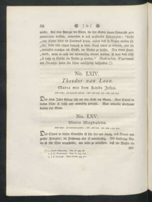 No. LXV. Maria Magdalena