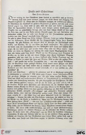 Presse und Schrifttum