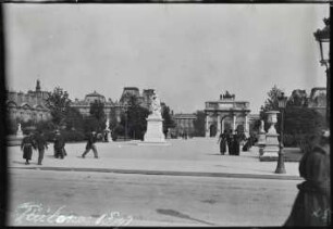 Paris, Jardin des Tuileries, Blick in Richtung Place du Carrousel