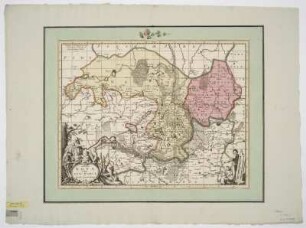 Karte der Neumark in der ehemaligen Mark Brandenburg im heutigen Polen, 1:470 000, Kupferstich, um 1700