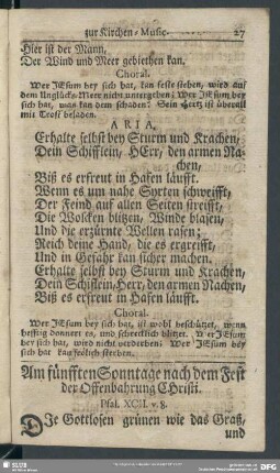 Am fünfften Sonntage nach dem Fest der Offenbahrung Christi. Psal. XCII. v. 8.