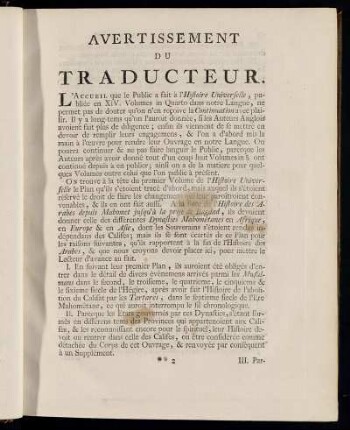 Avertissement du Traducteur.
