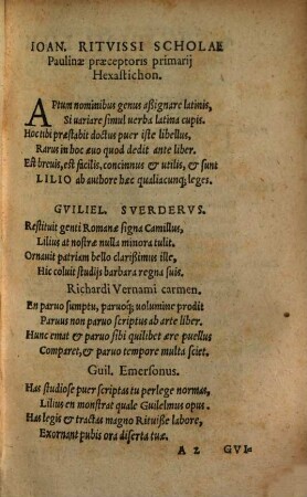 De generibus nominum ac verborum praeteritis & supinis. Regulae pueris apprimè utiles