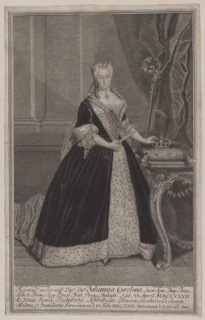 Bildnis der Johanna Carolina, Markgräfin von Brandenburg-Schwedt