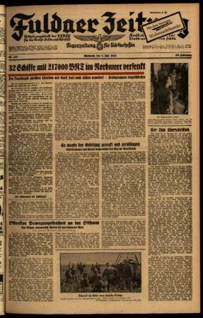Ausgabe vom Mittwoch, den 08. Juli 1942.