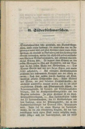 B. Süderdithmarschen.
