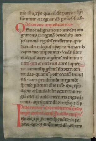 Ordo romanus ad benedicendum quando imperator coronam accipit