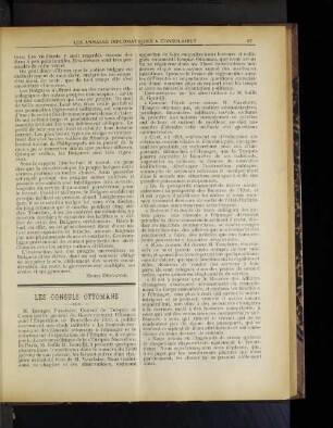 Les consuls ottomans