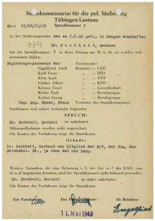 Buchheit, Gerhard, Dr.