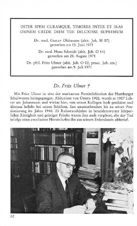 Dr. Fritz Ulmer