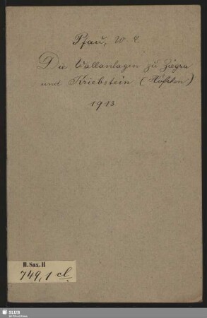 Die Wallanlagen zu Ziegra und Kriebstein (Höfchen)