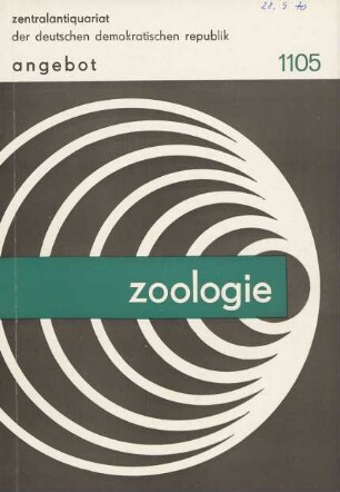 Nr. 1105: Zoologie