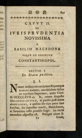 641-655, Sectio I