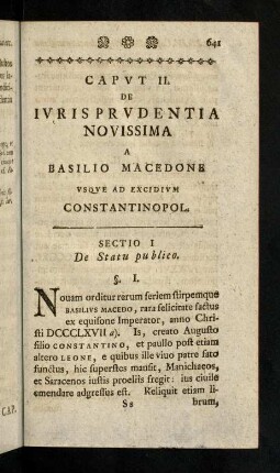 641-655, Sectio I