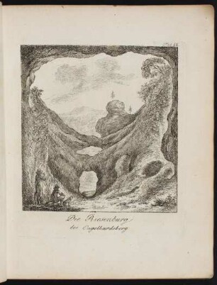 Tab. IX Die Riesenburg bei Engelhardsberg. - Riesenburg (Höhle), Wiesenttal-Engelhardsberg