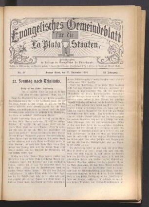 No. 46. 15. November 1916. 22. Jahrgang