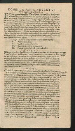 Dominica Prima Adventus - Dominica IV. Adventus.